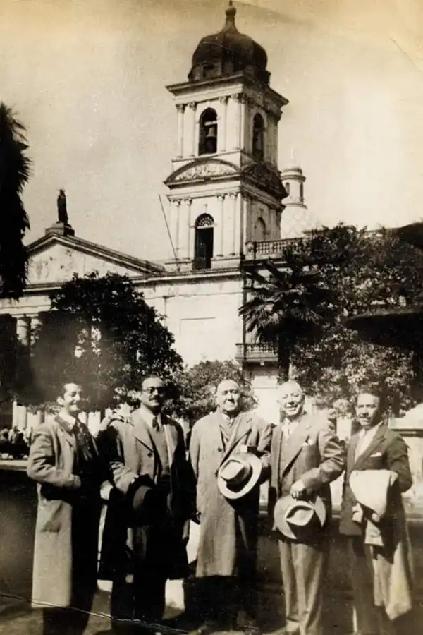 AMIGOS. Lobo de la Vega, García Bez, Spilimbergo y los Navarro. 