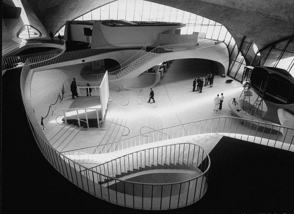 FORMACIÓN. El TWA Hotel, el primer trabajo de Pelli con Eero Saarinen. getty images 