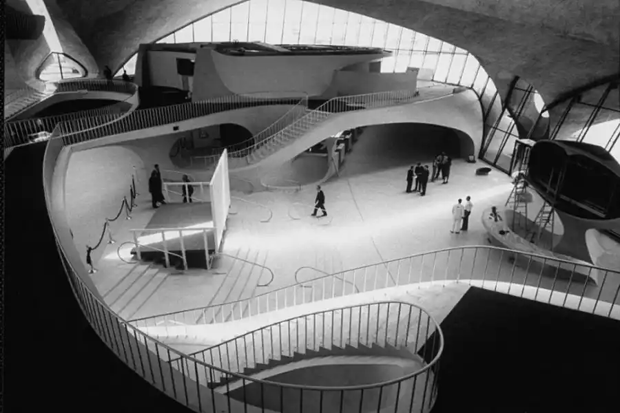 FORMACIÓN. El TWA Hotel, el primer trabajo de Pelli con Eero Saarinen. getty images 