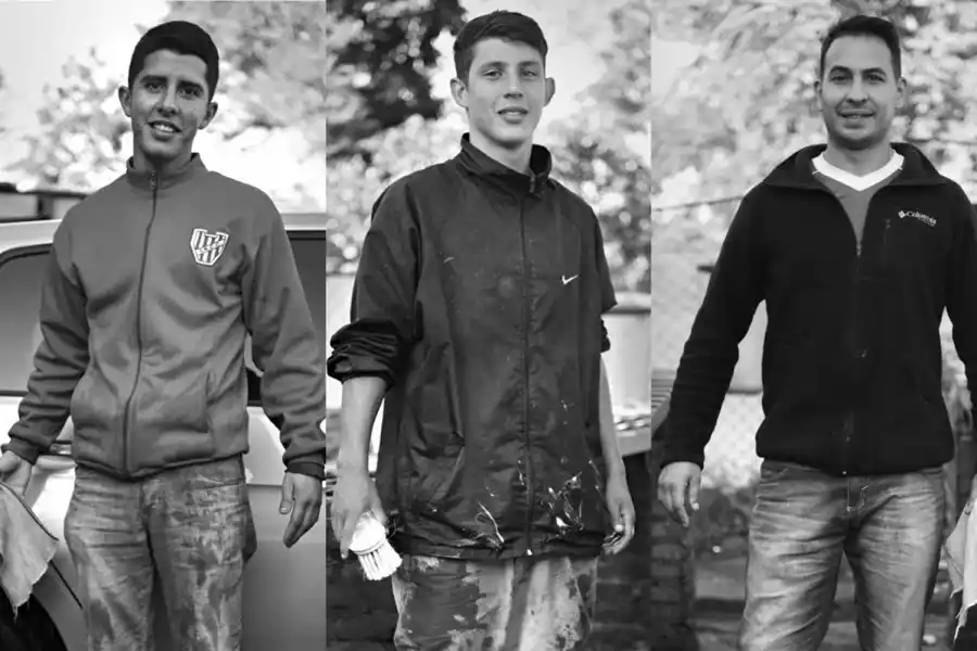 FELICES. Maxi, Misael y Diego son 