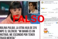 Es falso que Cristina Fernández tiene una “hija escondida” con síndrome de down