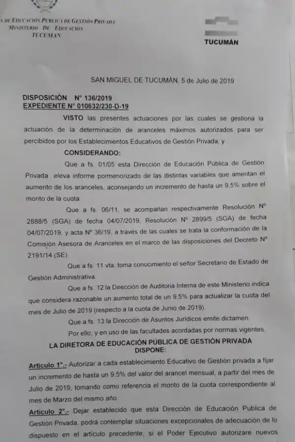 Otro golpe al bolsillo: suben hasta un 9,5% las cuotas de los colegios privados