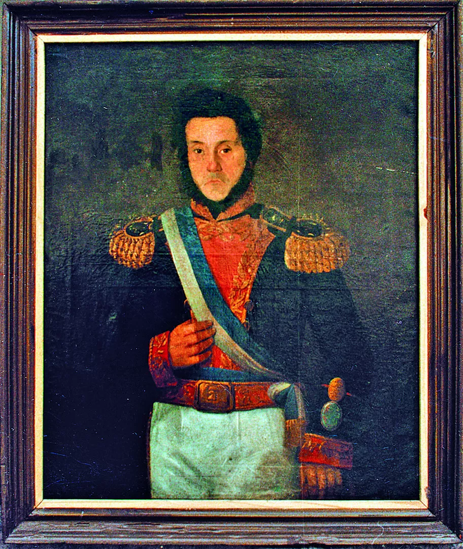 ALEJANDRO HEREDIA. Retrato del gobernador de Tucumán 1831-1838, por el pintor Amadeo Gras. 