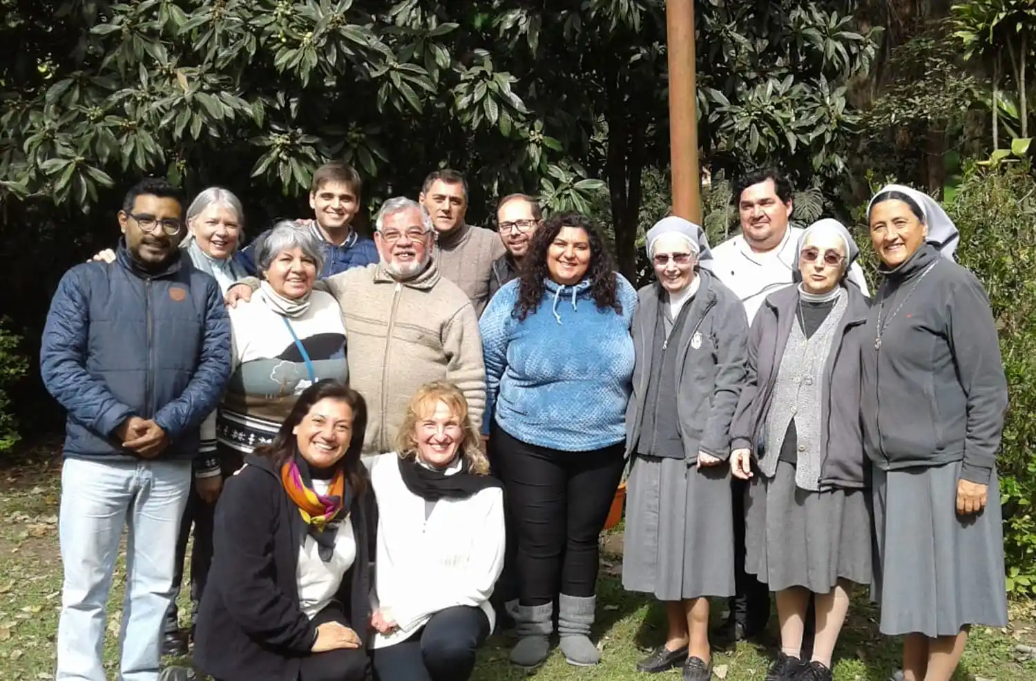 Con el último grupo que fue a Belén.