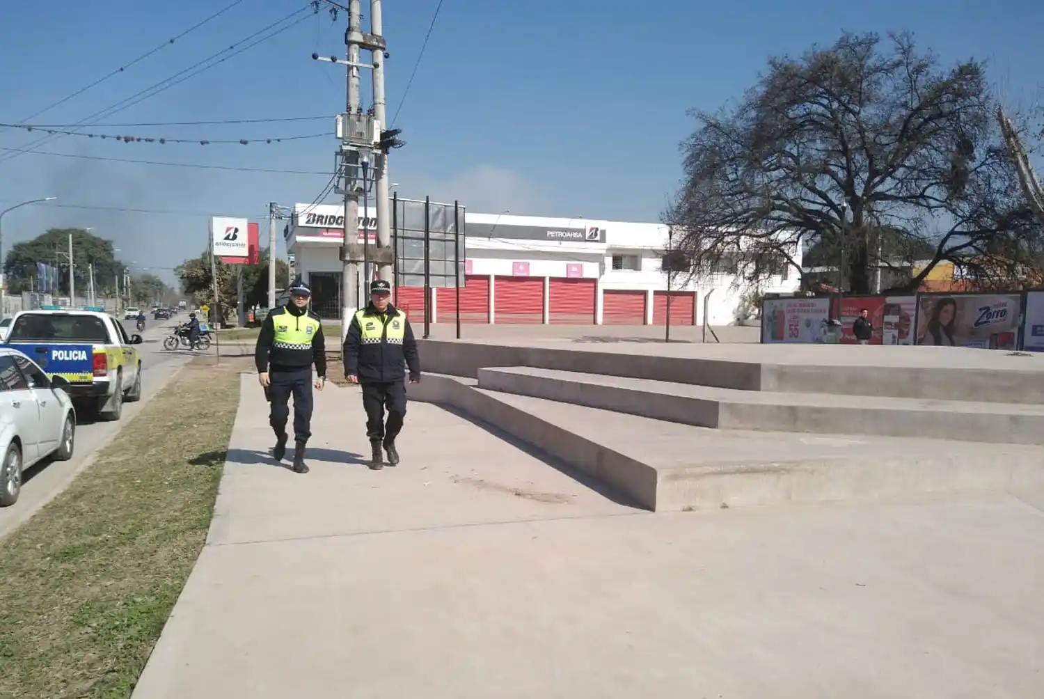 MÁS PATRULLAJE. Esa fue la promesa de la Policía para la avenida Solano Vera.
