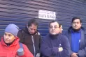 Empleados de Luque protestan en la puerta de los supermercados