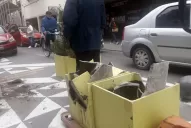 Vandalismo en la semipeatonal de la 9 de Julio a poco de ser inaugurada