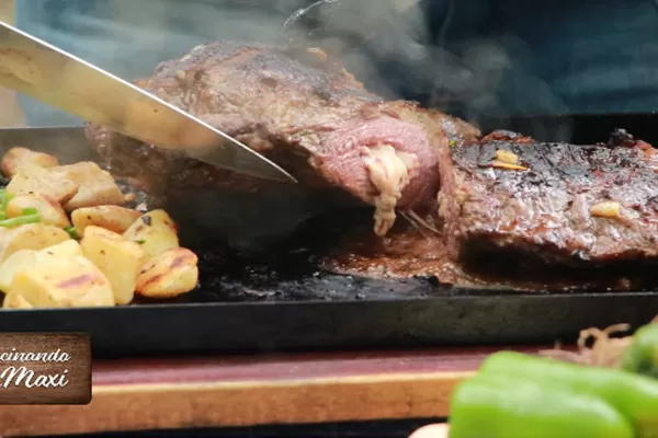 Hoy, en Cocinando con Maxi: carne rellena con vegetales