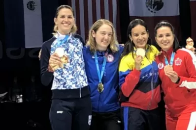 Panamericanos: hubo medallas de plata y bronce en esgrima y ráquetbol