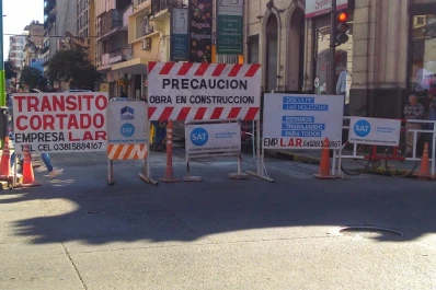 Evitá circular por las primeras cuadras de San Martín y 24 de Septiembre