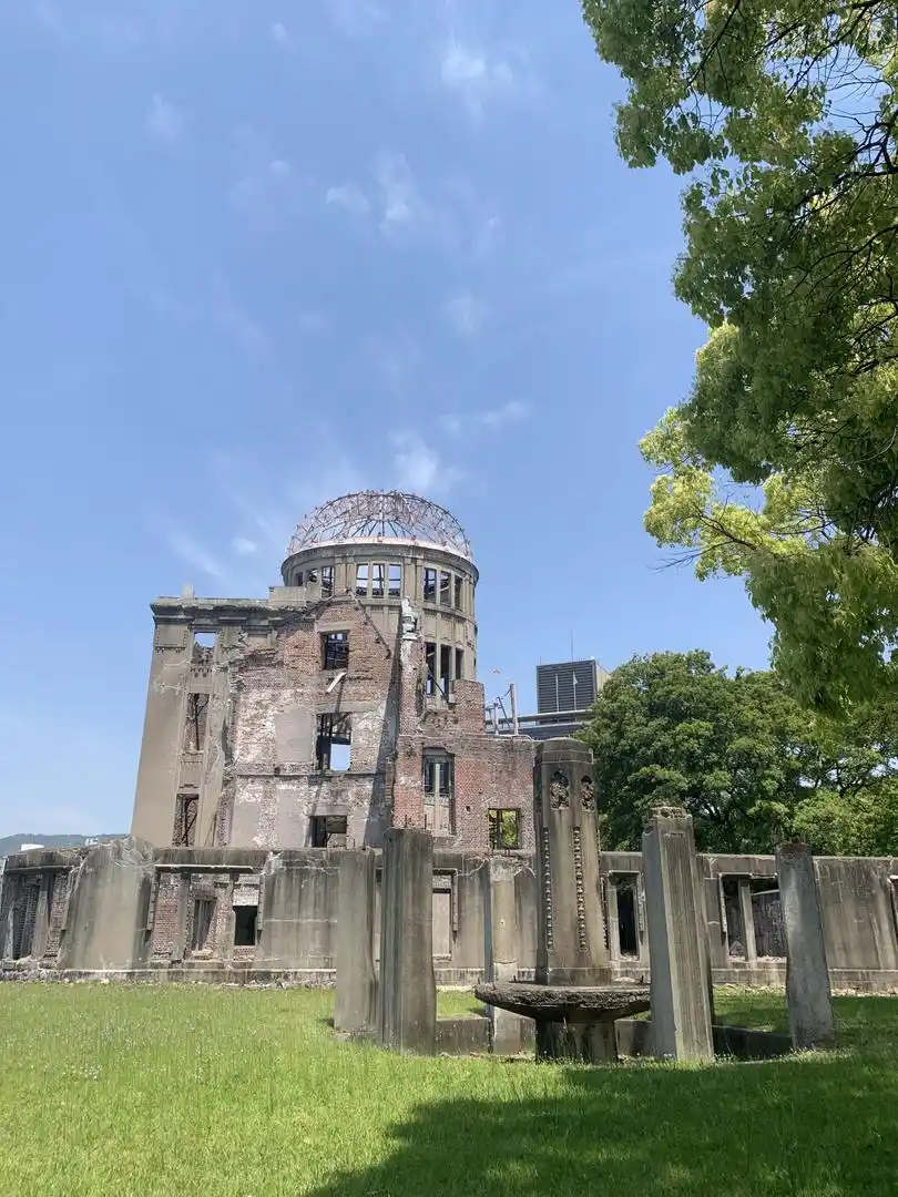 QUEDÓ EN PIE. Así está la Cúpula Genbaku Domu o de la Bomba Atómica.  