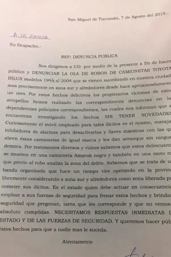 Por las redes sociales descubrieron una red de robo de camionetas