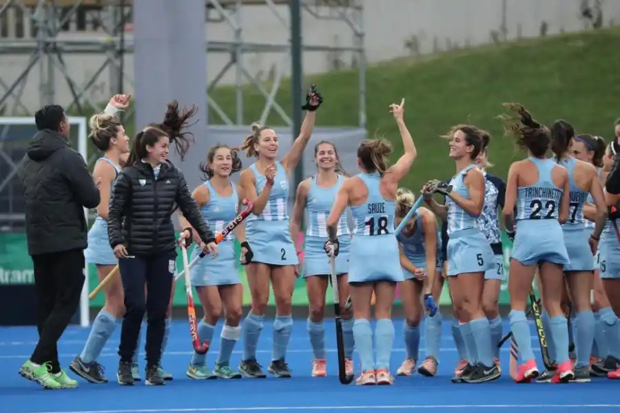 FINALISTAS OTRA VEZ. Las Leonas se deshicieron de Chile y ahora irán por el oro. reuters