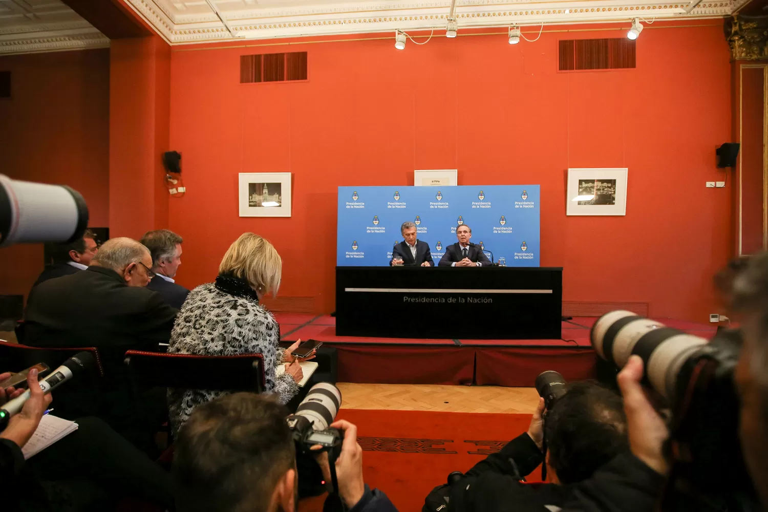 En conferencia de prensa, Macri y Pichetto ratificaron el rumbo económico del país.