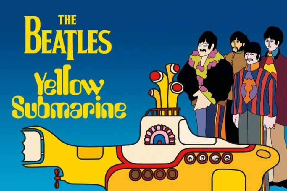 LOS BEATLES. La banda británica estrenó en 1968 “Submarino amarillo”.