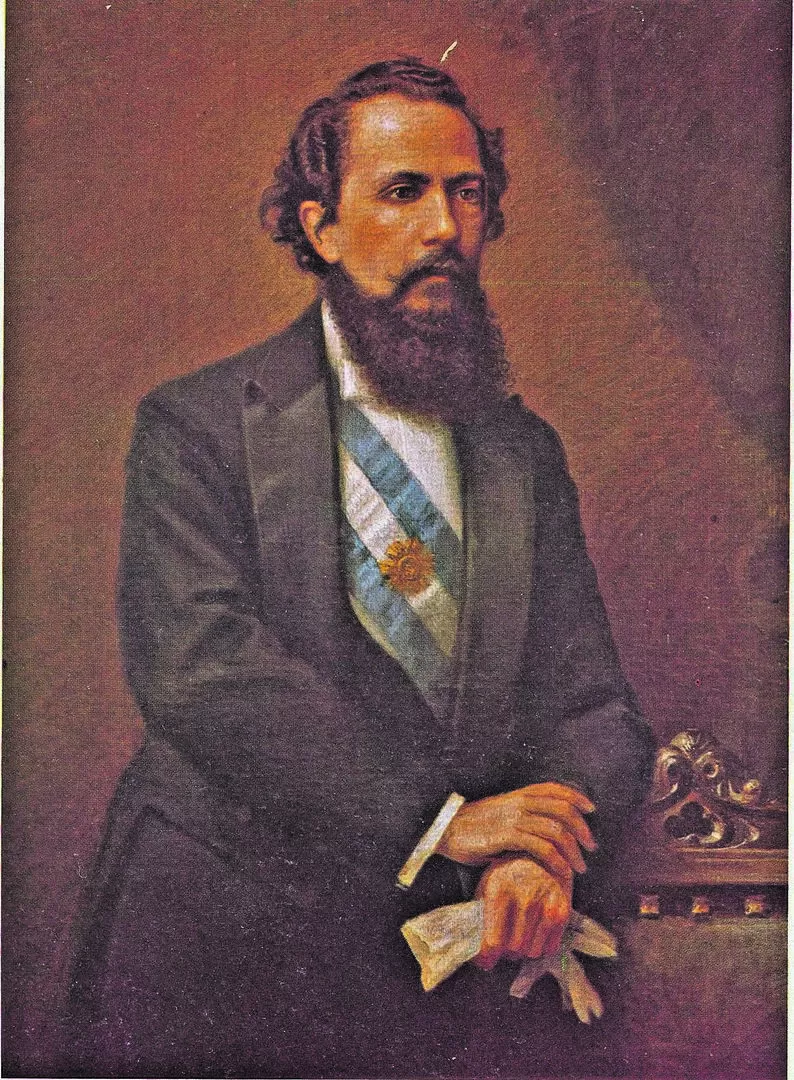 NICOLÁS AVELLANEDA. El presidente tucumano retratado en un óleo de Egidio Querciola 