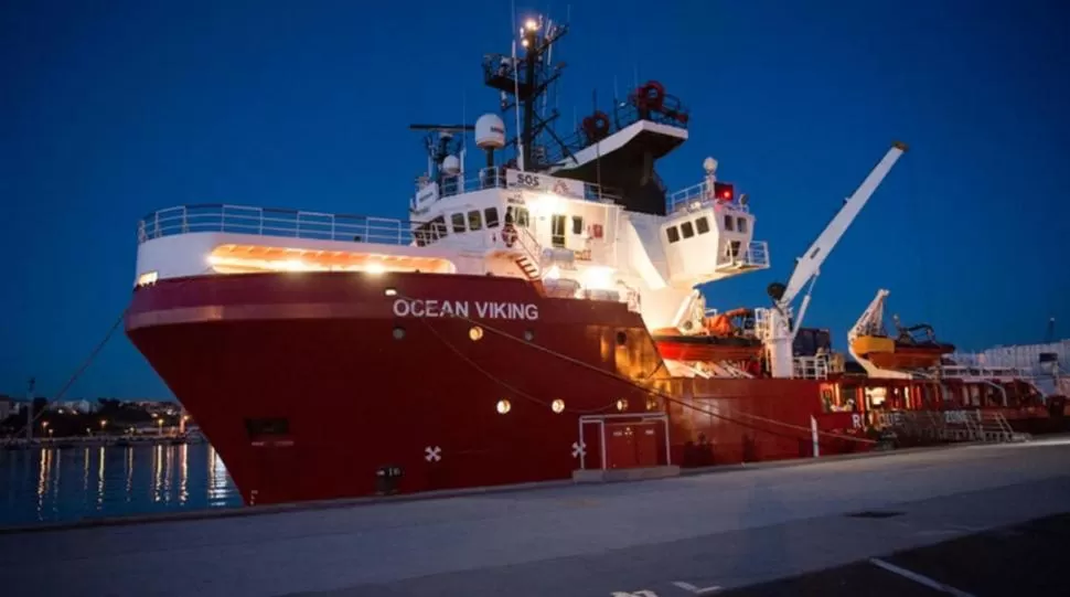 SILENCIO. El Ocean Viking, con 356 rescatados, también pide desembarcar. infobae.com