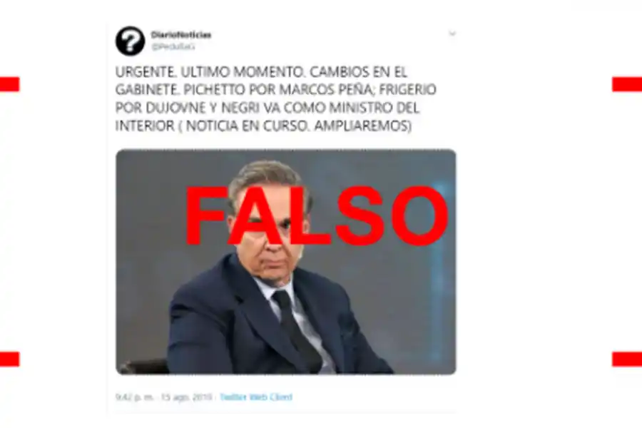 Son falsas la mayoría de las cuentas que publicaron que Peña y Dujovne renunciaron