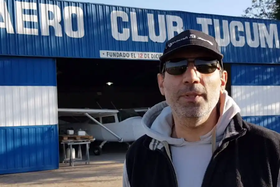 José Luis Sadir preside el Aero Club Tucumán desde hace un año y medio.