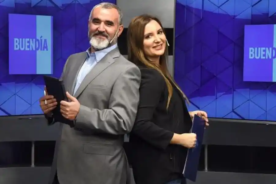 BUEN DIA. Indalecio Sánchez y Gabriela Baigorrí, los conductores.