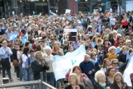 A favor del Gobierno nacional, marcharon en Tucumán y en varias ciudades del país