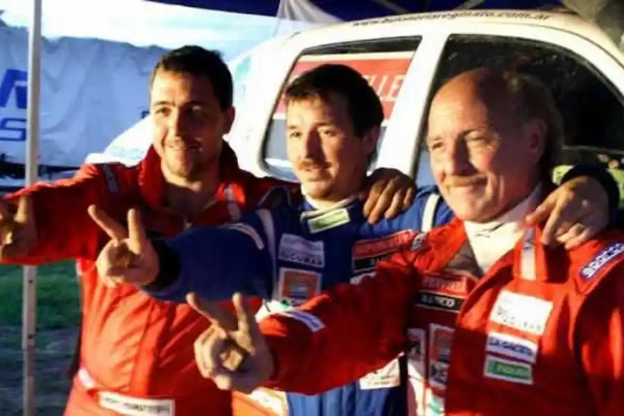 TRIO. Miguel Reginato apuntaló la pasión de sus hijos Miguel (h) y Andrés.