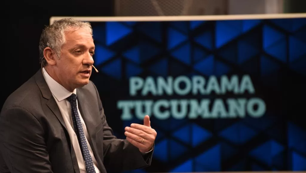 Van Mameren durante el editorial de Panorama Tucumano