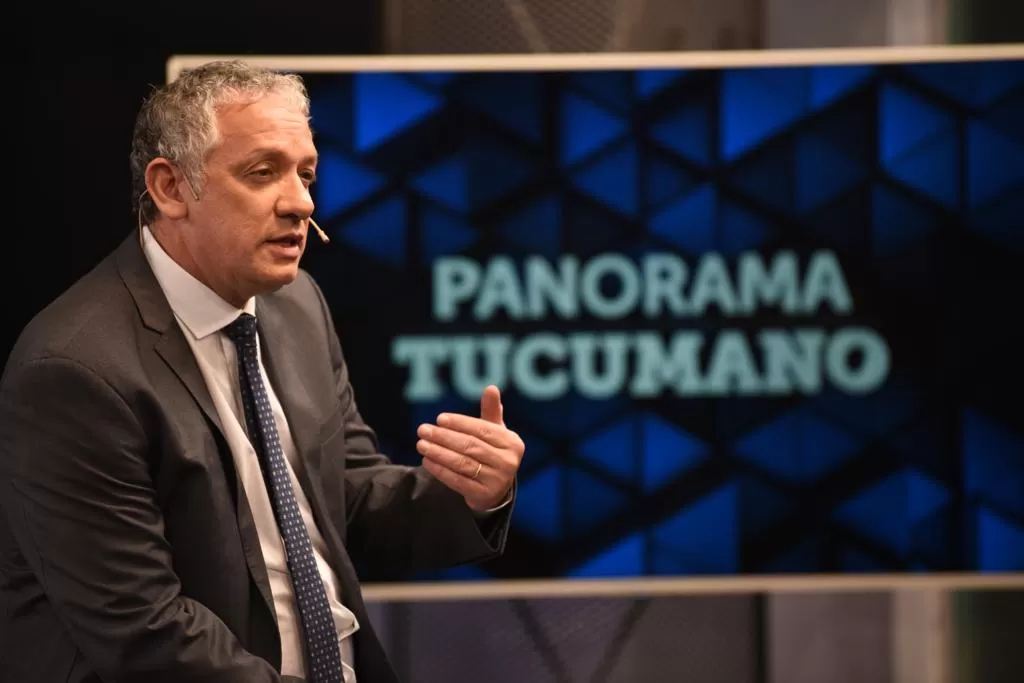 Van Mameren durante el editorial de Panorama Tucumano