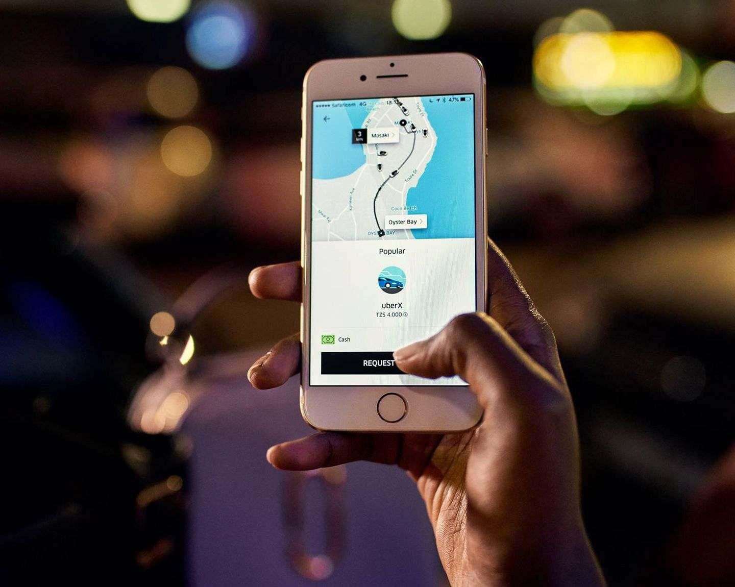 Con la app de Uber el usuario puede seguir el trayecto con el GPS