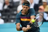 Del Potro volvió a jugar al tenis y dio por primera vez señales firmes de su regreso