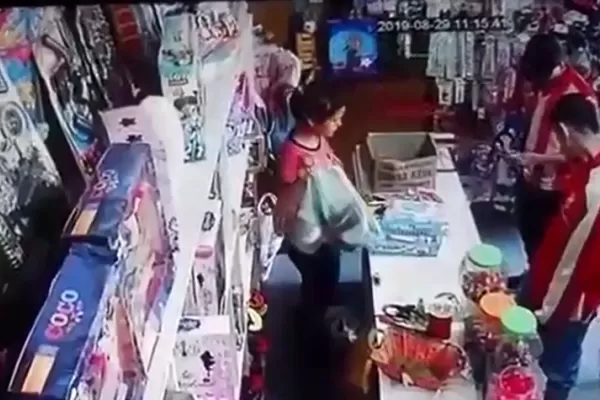Video: falsos clientes asaltaron un comercio y encerraron a la vendedora en el baño