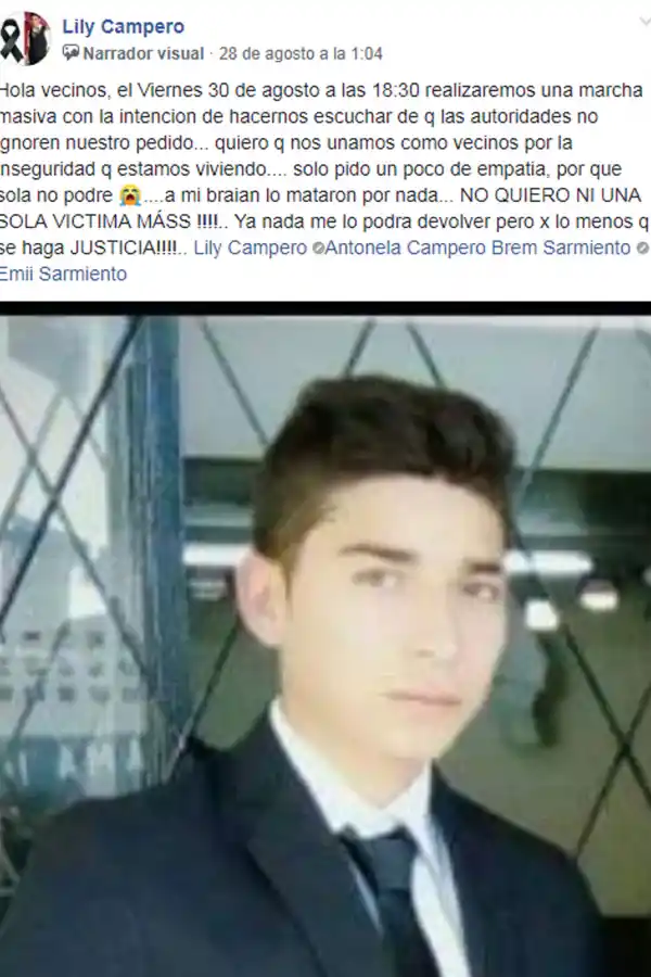 Tras el crimen de Braian, los vecinos de Alderetes protestaron frente a la comisaría