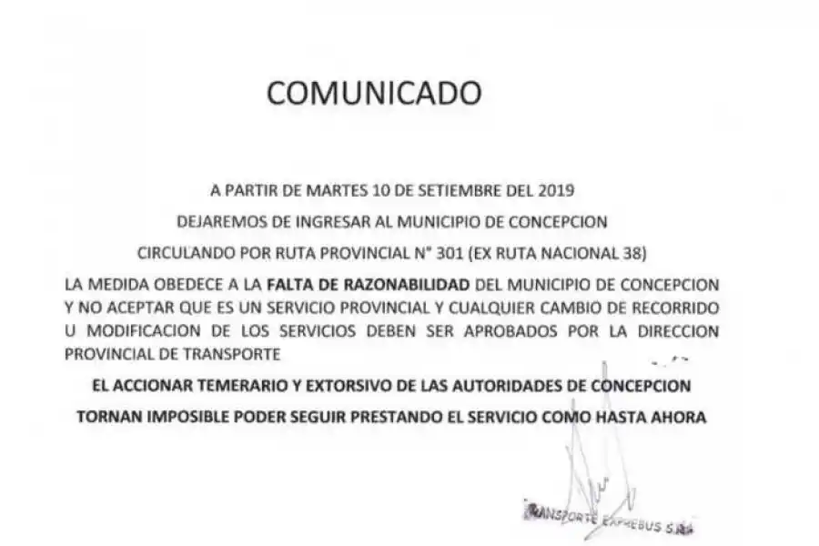 Exprebus dejaría de ingresar a la Terminal de Concepción