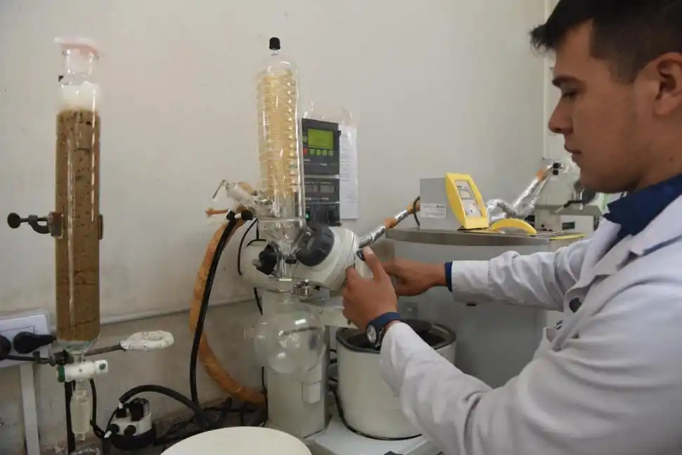 EL CICLO. Desde procesar desechos y transformarlos en material de estudio, hasta hallar moléculas y sus propiedades.  