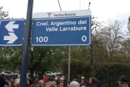 Una calle de Yerba Buena lleva el nombre del coronel Larrabure