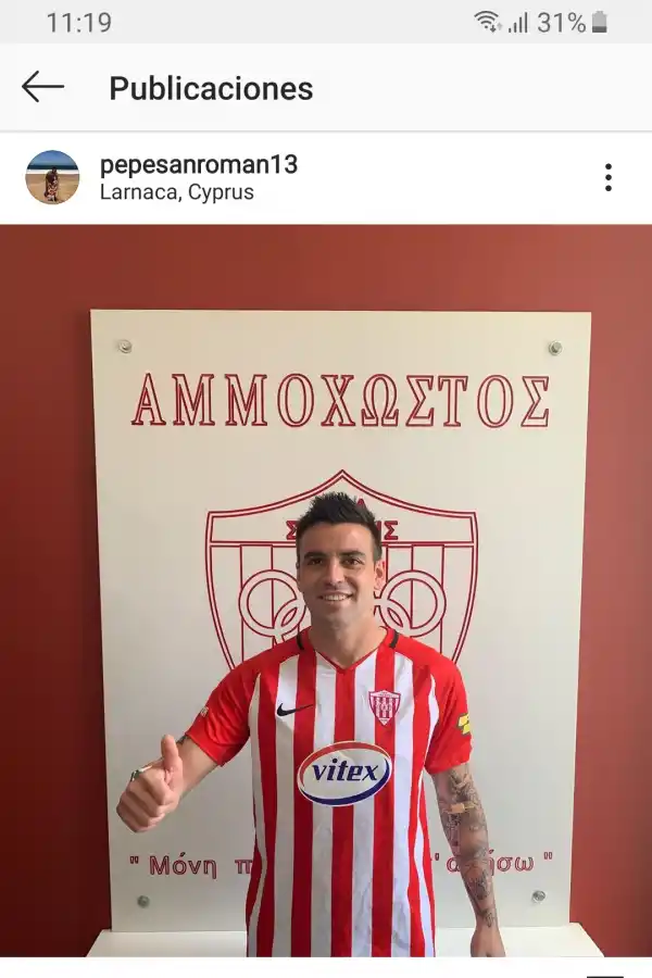 San Román disfruta del Mediterráneo con su nuevo club en la isla de Chipre