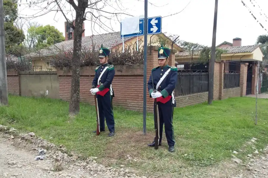 Una calle de Yerba Buena lleva el nombre del coronel Larrabure