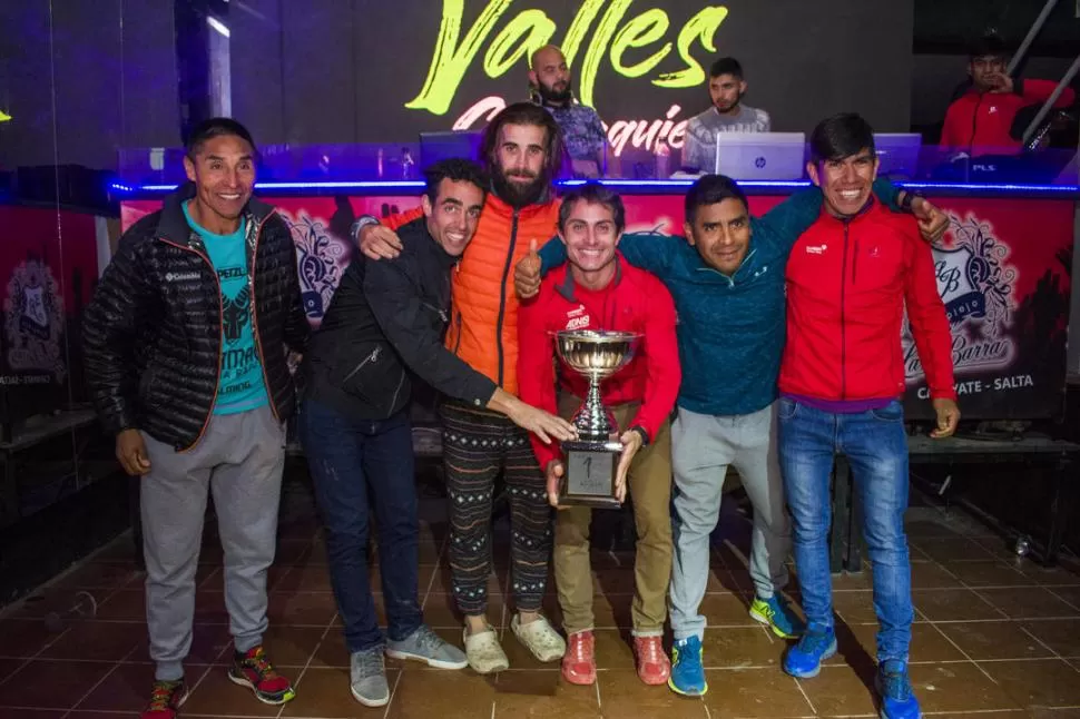 FIRMES. Los integrantes de “Salta Trail Run” fueron regulares en la carrera. gentileza foto de pedro elías 