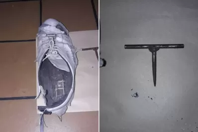 Una zapatilla del ladrón quedó enganchada en las rejas y esa fue la clave para atraparlo