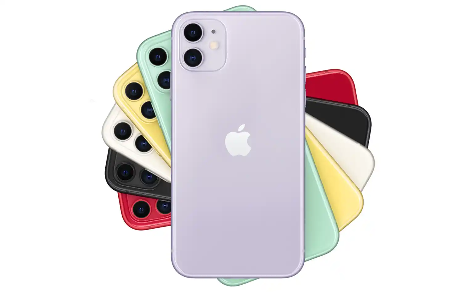 Los seis colores del iPhone 11