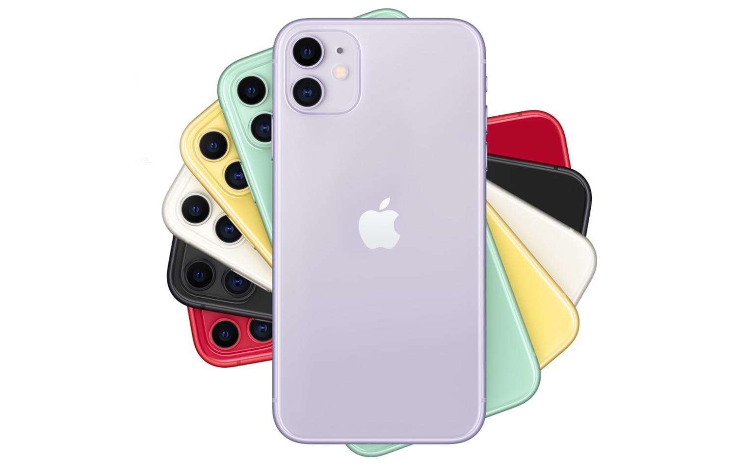 Los seis colores del iPhone 11