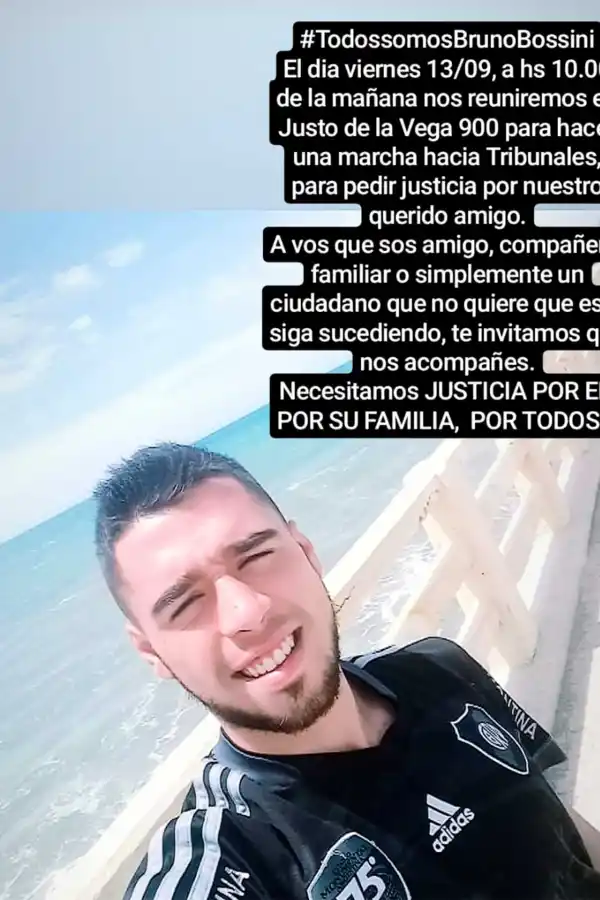 CONVOCAN A UNA MARCHA. Amigos y familiares de Bossini caminarán hacia tribunales para exigir justicia.
