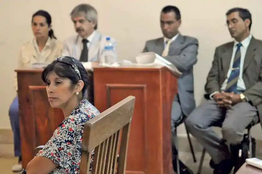 TESTIMONIO. Cristina Balmaceda, la esposa de Piccinetti declaró en el juicio.