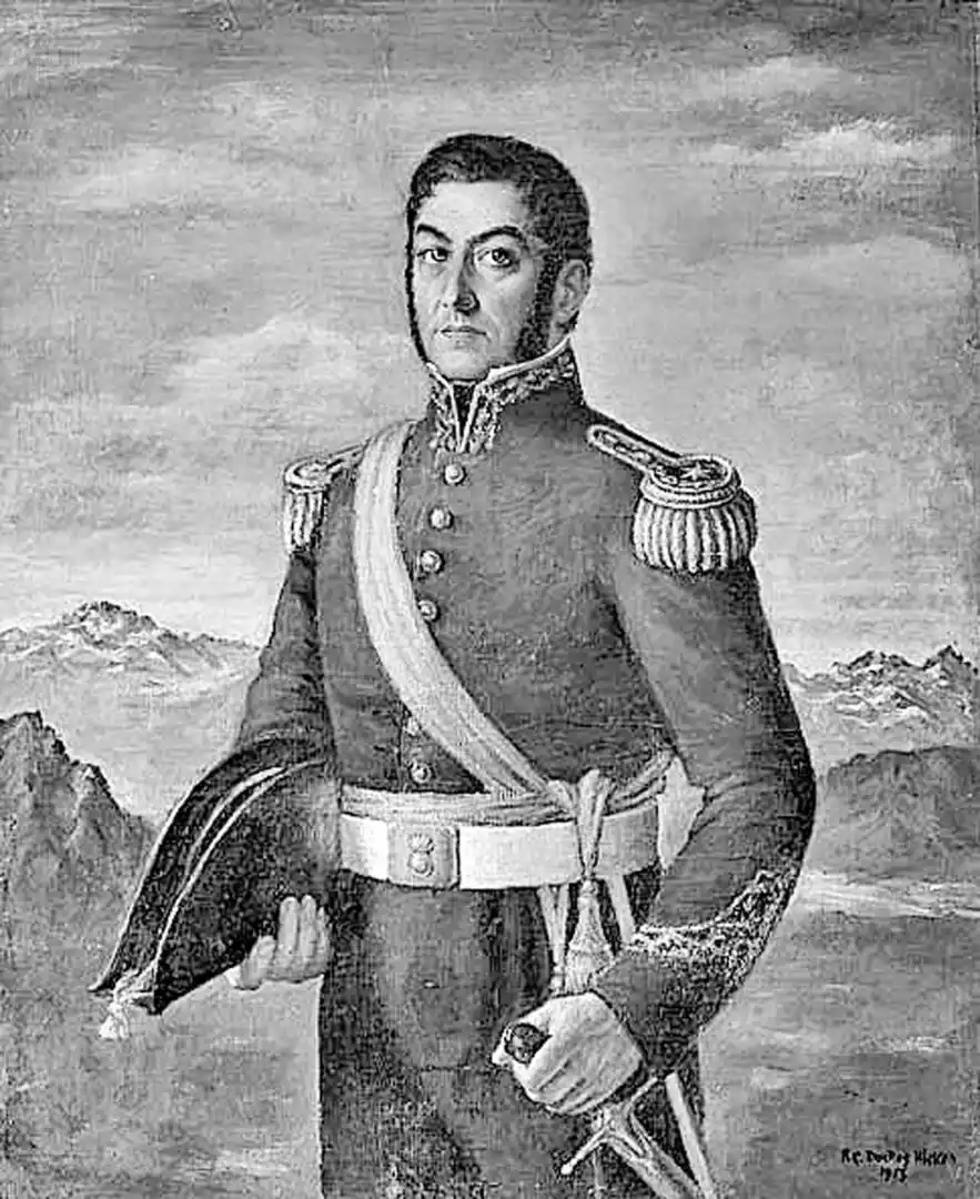 JOSÉ DE SAN MARTÍN. En su breve jefatura del Ejército del Norte, no toleró un chiste de Dorrego