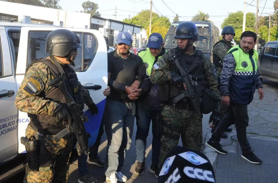 CAPTURADO. Piccinetti arribó a la provincia el viernes en medio en un fuerte operativo de seguridad.  la gaceta / foto de hector peralta