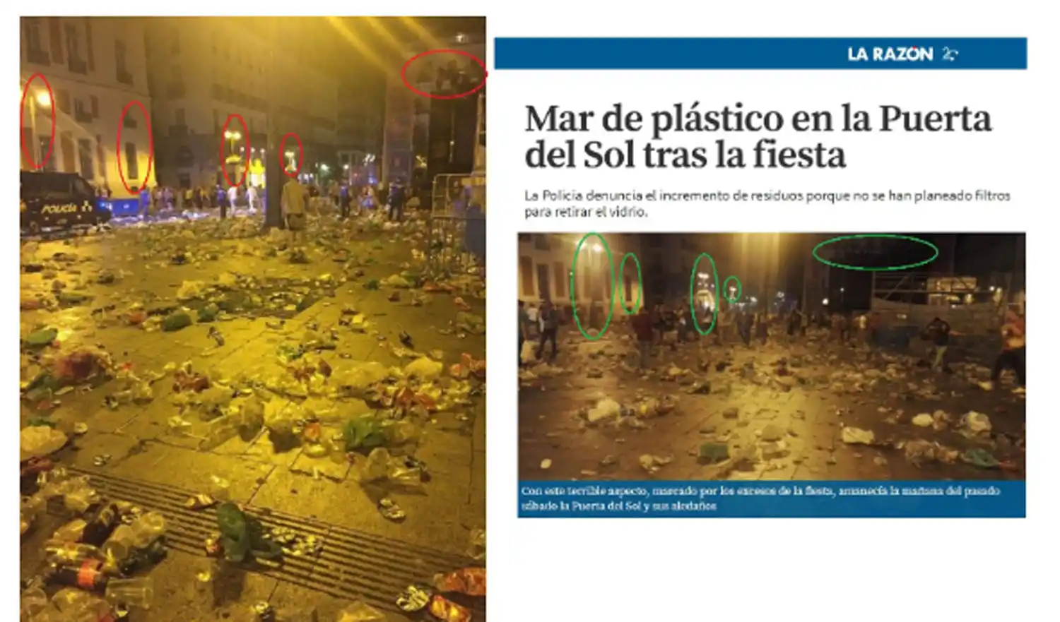 No, esta imagen no muestra cómo quedó Buenos Aires tras una protesta contra Macri