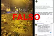 No, esta imagen no muestra cómo quedó Buenos Aires tras una protesta contra Macri