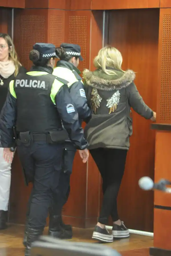 IMPUTADA. Pasarín lució un abrigo que tenía dibujos de alas. la gaceta / fotos de antonio ferroni