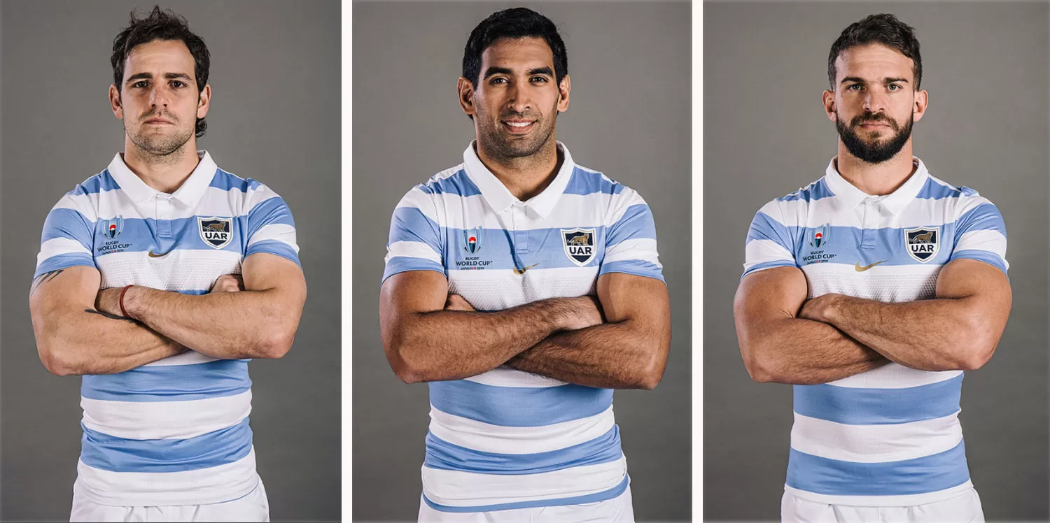 SANGRE NARANJA. Sánchez, Orlando y Moyano serán los encargados de sostener el legado histórico en los mundiales de rugby.