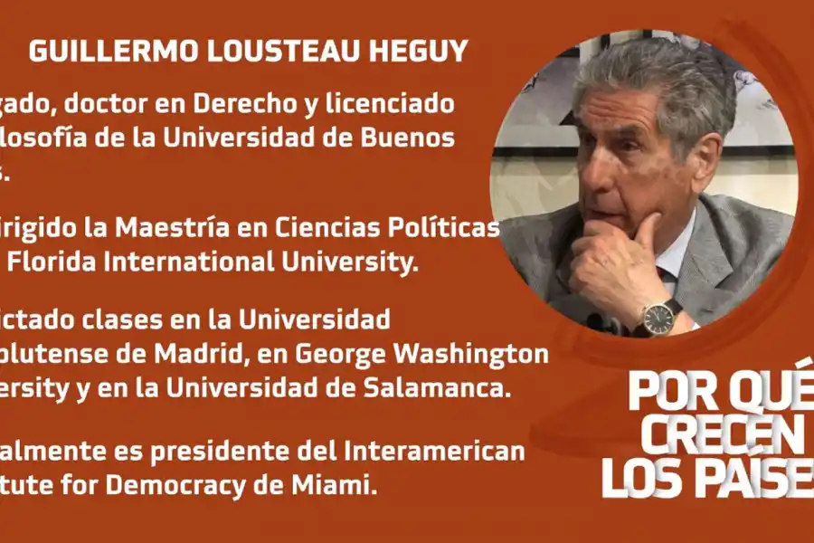 Hoy, en “Por qué crecen los países”: entrevista a Guillermo Lousteau Heguy